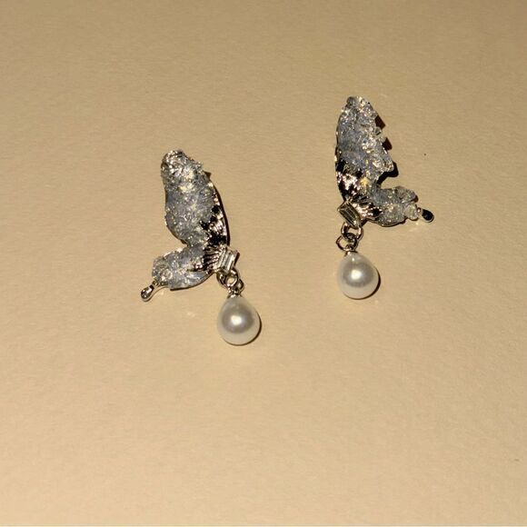 Butterfly earrings N896 - Picture 2 of 4